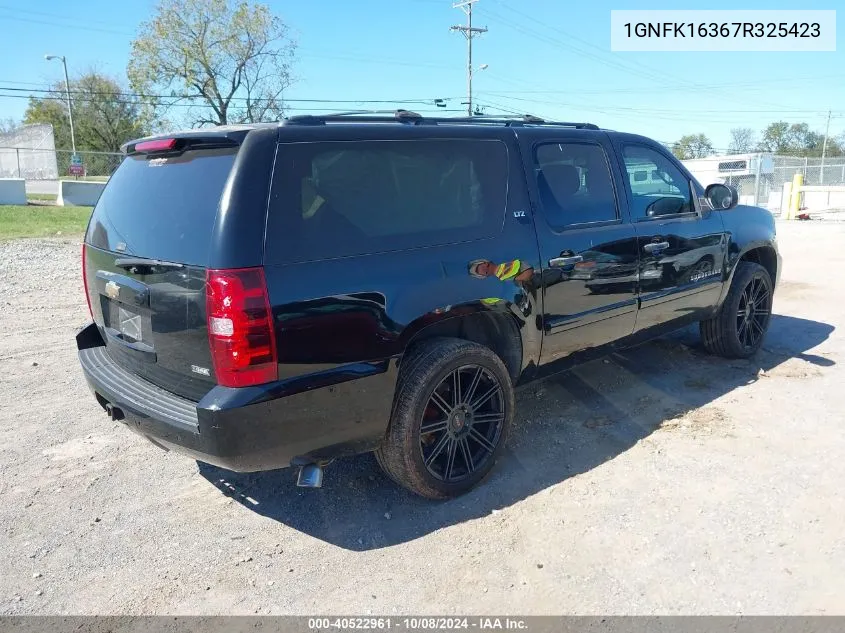 2007 Chevrolet Suburban 1500 Ltz VIN: 1GNFK16367R325423 Lot: 40522961