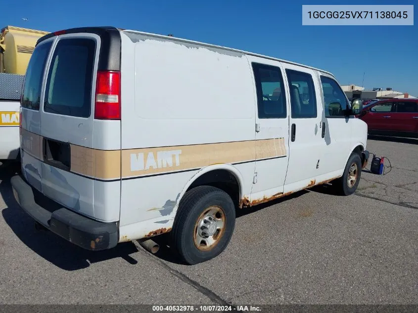 2007 Chevrolet Express G2500 VIN: 1GCGG25VX71138045 Lot: 40532978