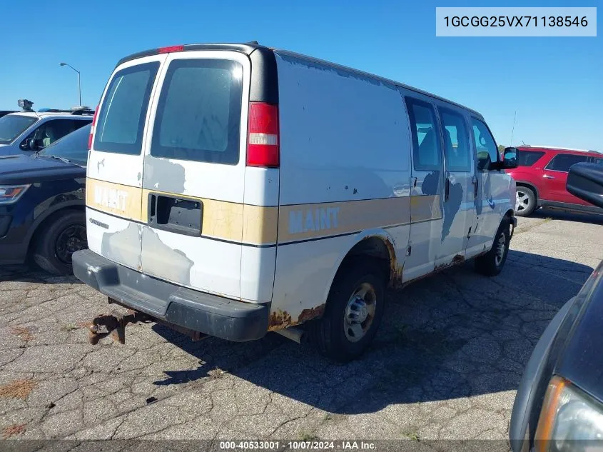 2007 Chevrolet Express G2500 VIN: 1GCGG25VX71138546 Lot: 40533001