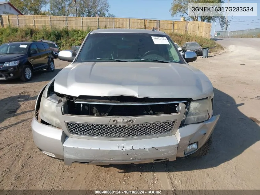 2007 Chevrolet Suburban 1500 Lt VIN: 3GNFK16317G283534 Lot: 40560124