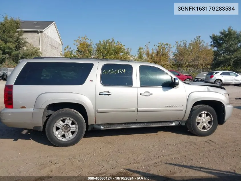 2007 Chevrolet Suburban 1500 Lt VIN: 3GNFK16317G283534 Lot: 40560124