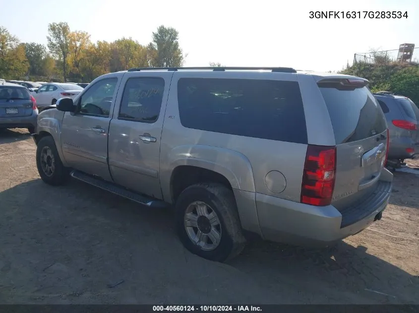 3GNFK16317G283534 2007 Chevrolet Suburban 1500 Lt