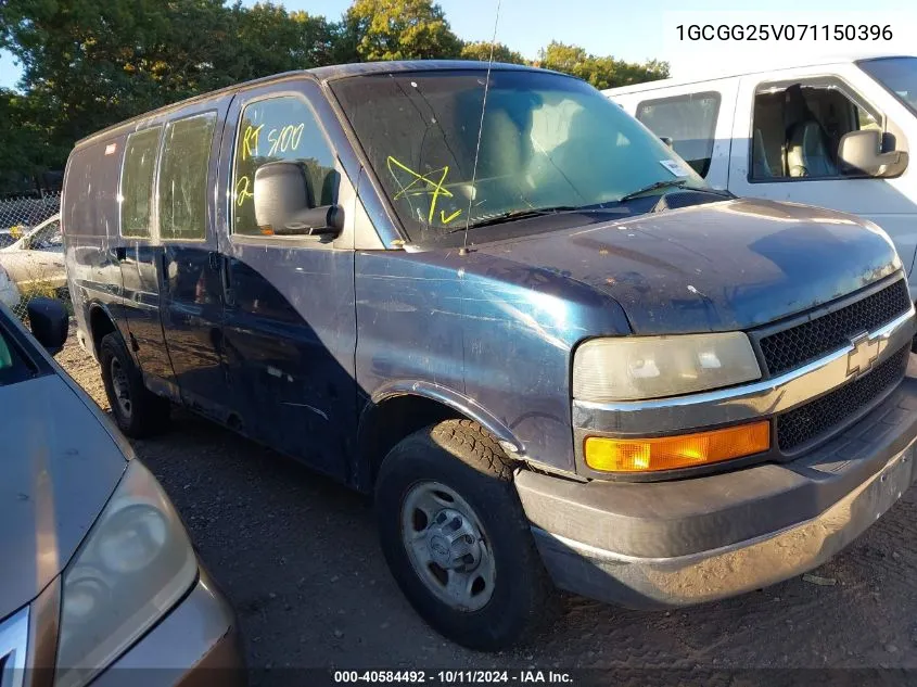 2007 Chevrolet Express Work Van VIN: 1GCGG25V071150396 Lot: 40584492