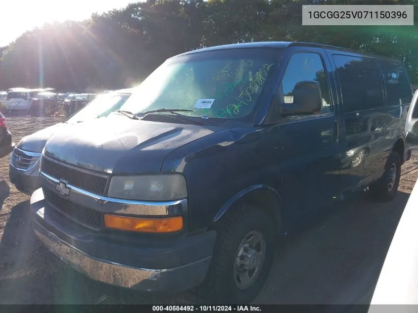 2007 Chevrolet Express Work Van VIN: 1GCGG25V071150396 Lot: 40584492