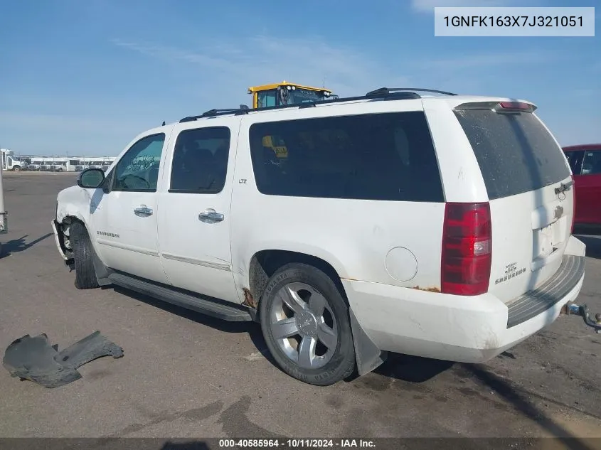 2007 Chevrolet Suburban 1500 Ltz VIN: 1GNFK163X7J321051 Lot: 40585964