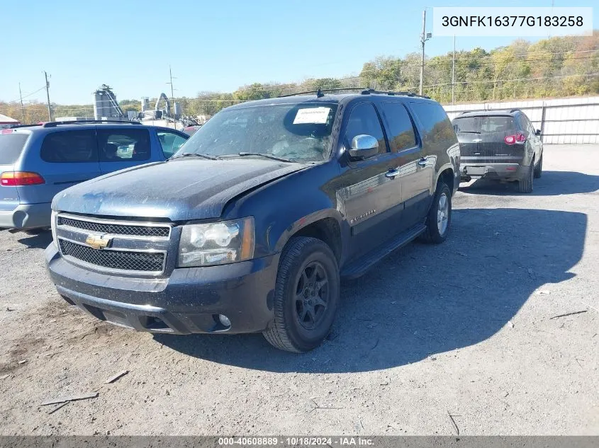 2007 Chevrolet Suburban 1500 Ltz VIN: 3GNFK16377G183258 Lot: 40608889