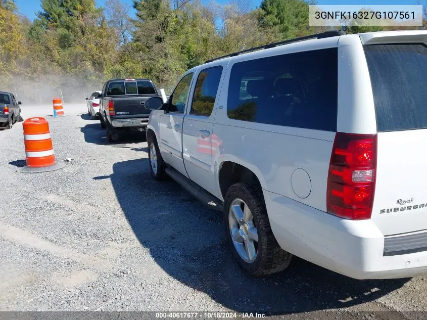 2007 Chevrolet Suburban 1500 Ltz VIN: 3GNFK16327G107561 Lot: 40617677