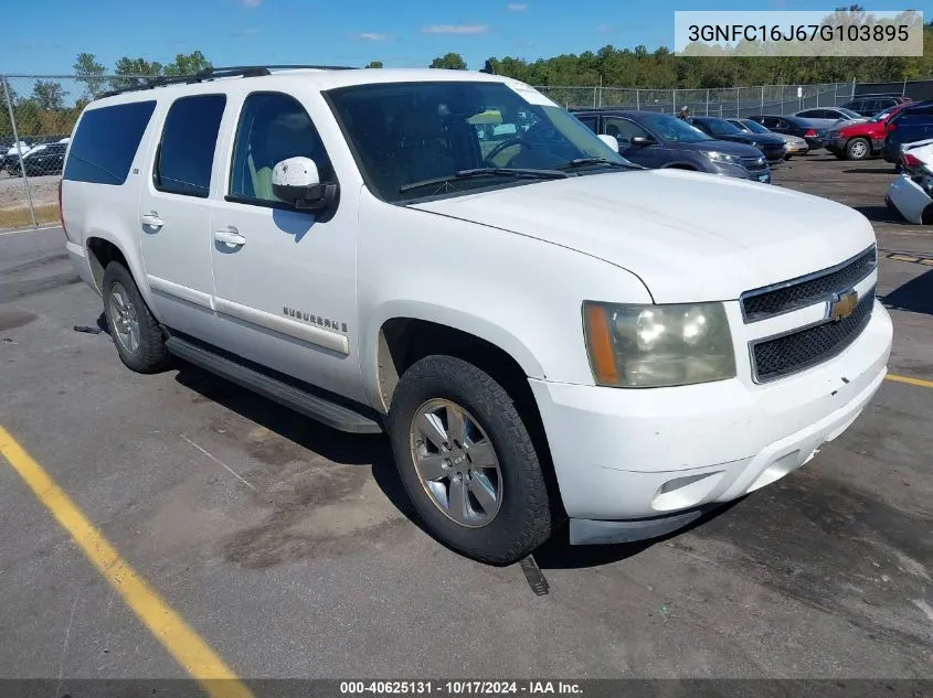 2007 Chevrolet Suburban 1500 Ltz VIN: 3GNFC16J67G103895 Lot: 40625131