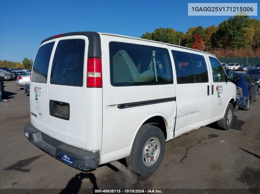 2007 Chevrolet Express Ls VIN: 1GAGG25V171215006 Lot: 40638115