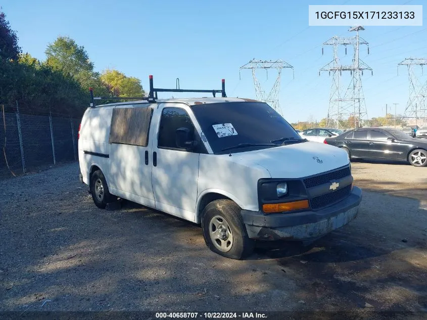 2007 Chevrolet Express Work Van VIN: 1GCFG15X171233133 Lot: 40658707