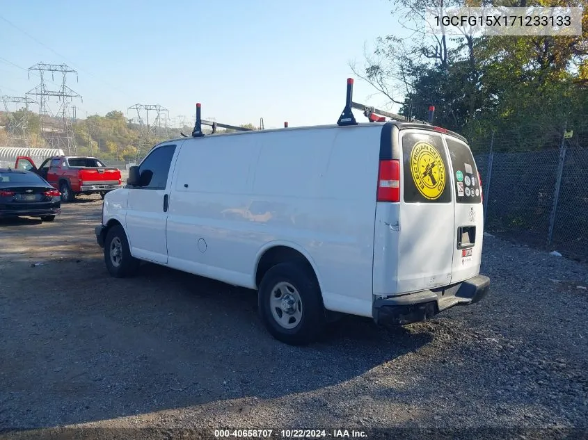 2007 Chevrolet Express Work Van VIN: 1GCFG15X171233133 Lot: 40658707