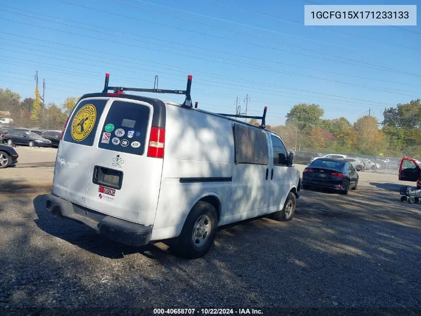 2007 Chevrolet Express Work Van VIN: 1GCFG15X171233133 Lot: 40658707