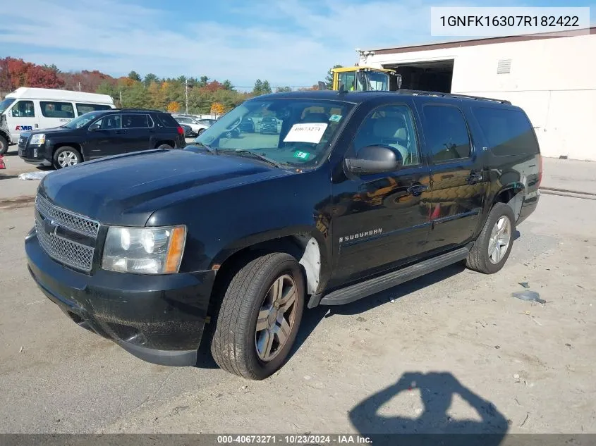 2007 Chevrolet Suburban 1500 Ltz VIN: 1GNFK16307R182422 Lot: 40673271