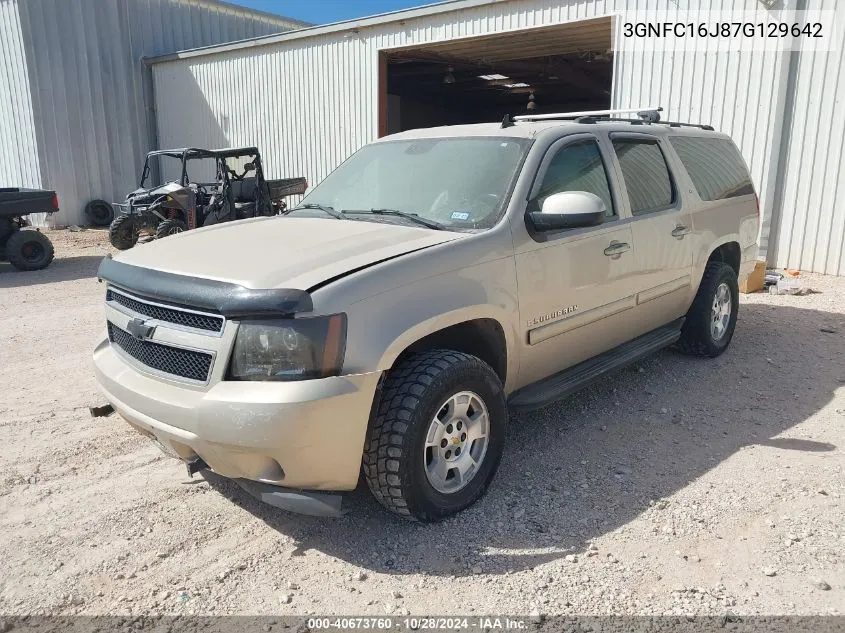 2007 Chevrolet Suburban 1500 Lt VIN: 3GNFC16J87G129642 Lot: 40673760