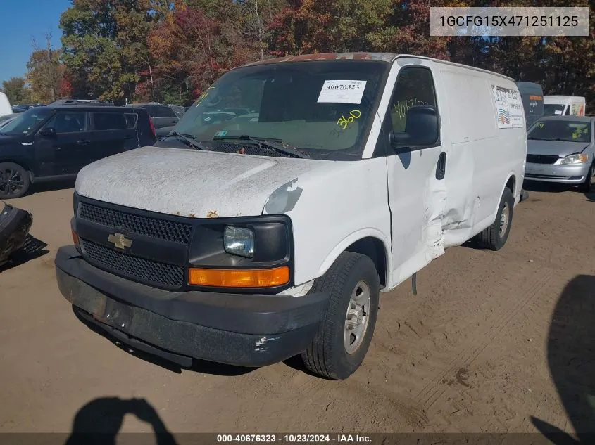 2007 Chevrolet Express Work Van VIN: 1GCFG15X471251125 Lot: 40676323