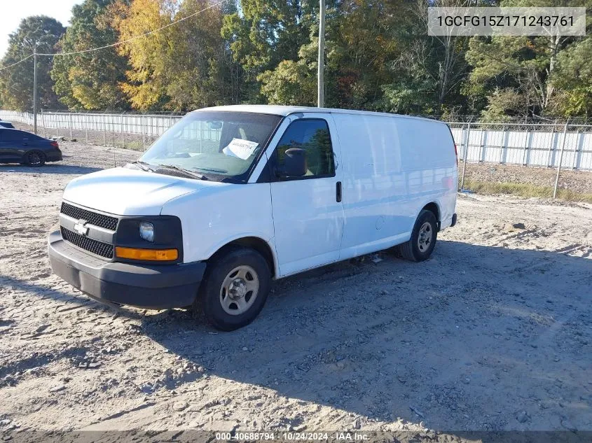 2007 Chevrolet Express Work Van VIN: 1GCFG15Z171243761 Lot: 40688794