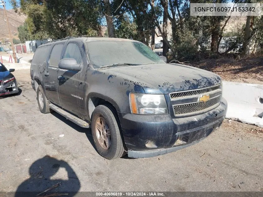 2007 Chevrolet Suburban 1500 Ls VIN: 1GNFC16097J153342 Lot: 40696819