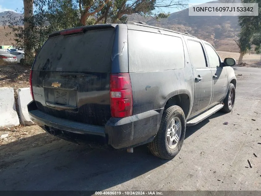 2007 Chevrolet Suburban 1500 Ls VIN: 1GNFC16097J153342 Lot: 40696819