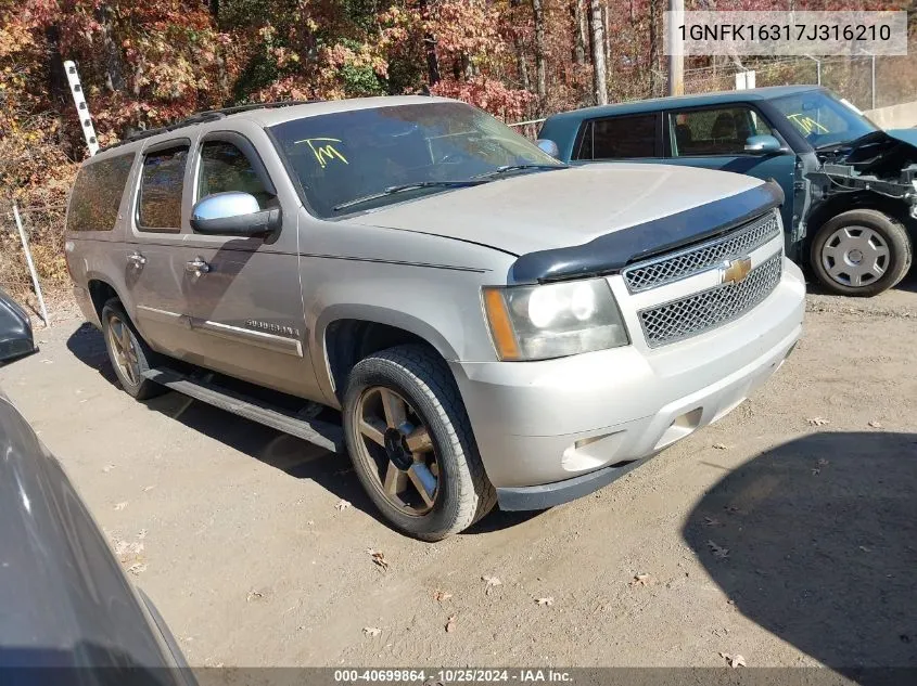 2007 Chevrolet Suburban 1500 Ltz VIN: 1GNFK16317J316210 Lot: 40699864