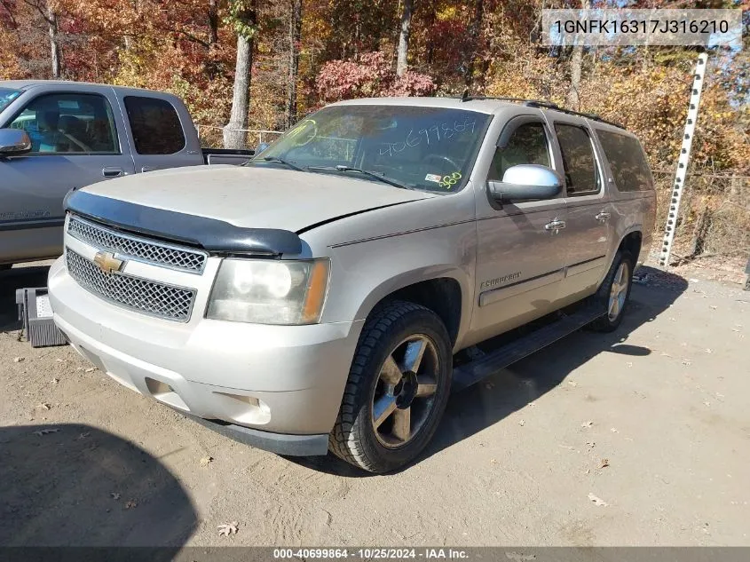 2007 Chevrolet Suburban 1500 Ltz VIN: 1GNFK16317J316210 Lot: 40699864