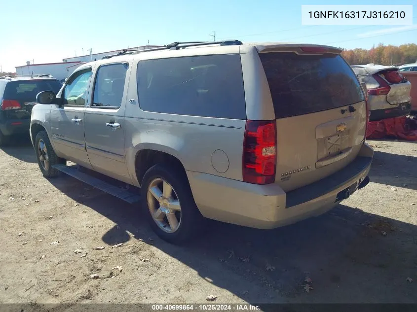 2007 Chevrolet Suburban 1500 Ltz VIN: 1GNFK16317J316210 Lot: 40699864