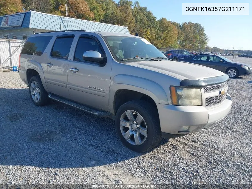 2007 Chevrolet Suburban 1500 Lt VIN: 3GNFK16357G211171 Lot: 40736819