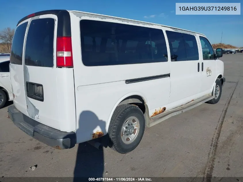 1GAHG39U371249816 2007 Chevrolet Express Ls