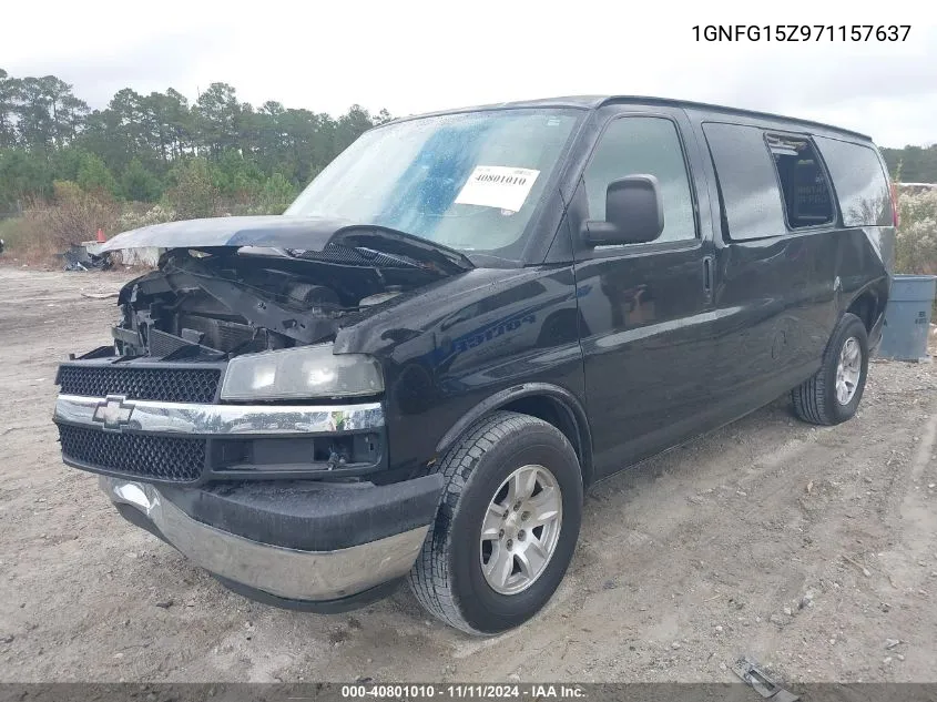 2007 Chevrolet Express G1500 VIN: 1GNFG15Z971157637 Lot: 40801010