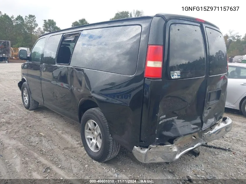 2007 Chevrolet Express G1500 VIN: 1GNFG15Z971157637 Lot: 40801010