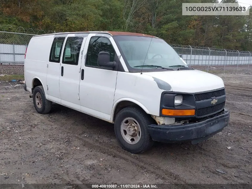 2007 Chevrolet Express Work Van VIN: 1GCGG25VX71139633 Lot: 40810087