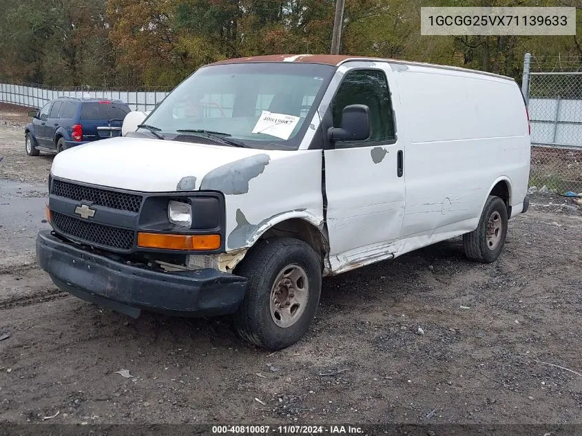 2007 Chevrolet Express Work Van VIN: 1GCGG25VX71139633 Lot: 40810087