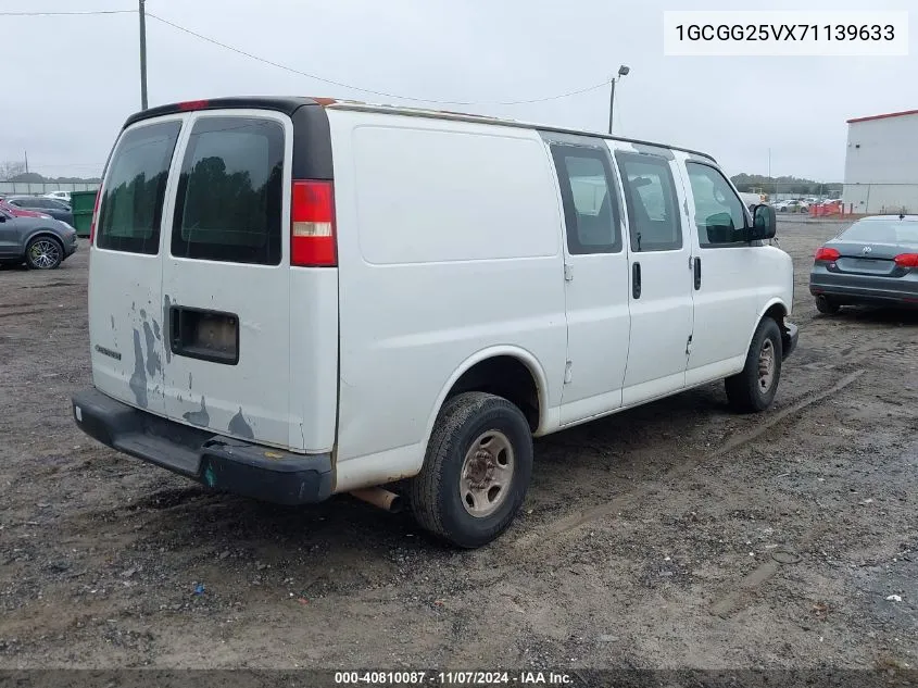 2007 Chevrolet Express Work Van VIN: 1GCGG25VX71139633 Lot: 40810087