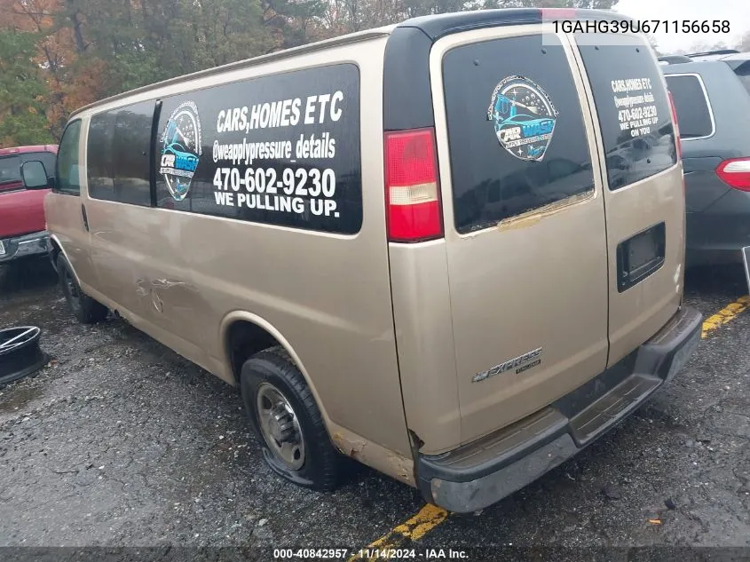 1GAHG39U671156658 2007 Chevrolet Express Ls