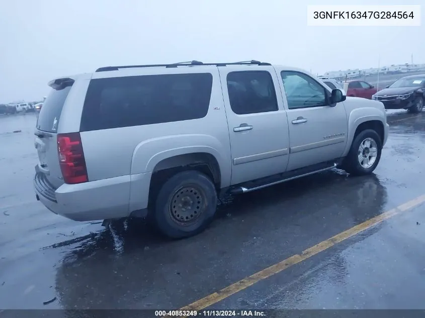 2007 Chevrolet Suburban 1500 Lt VIN: 3GNFK16347G284564 Lot: 40853249