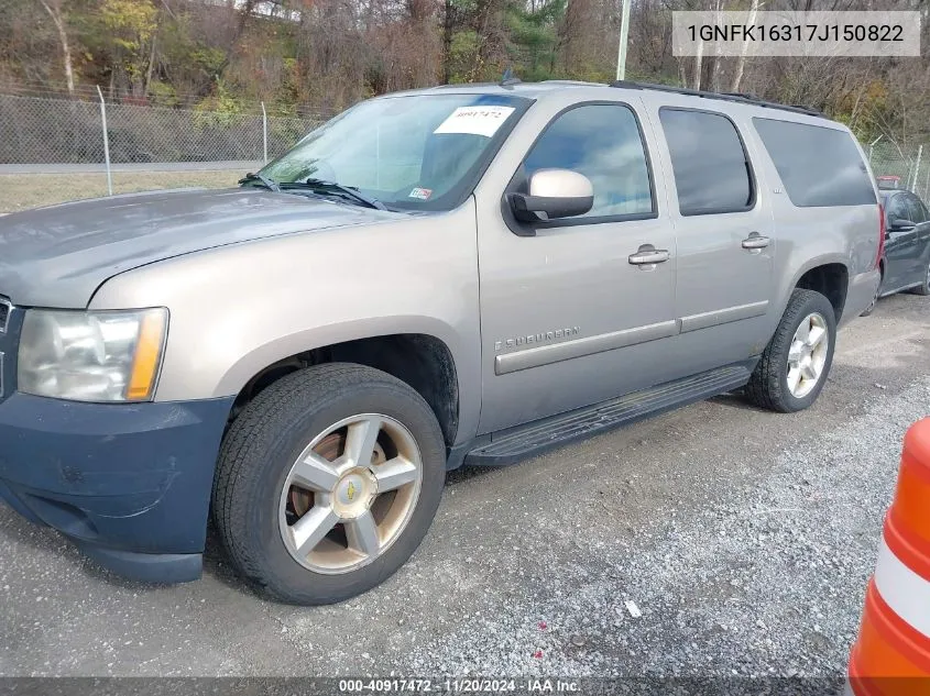 1GNFK16317J150822 2007 Chevrolet Suburban 1500 Ltz