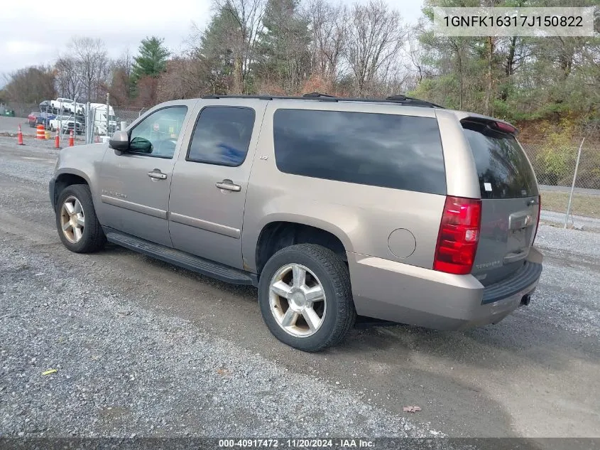 1GNFK16317J150822 2007 Chevrolet Suburban 1500 Ltz