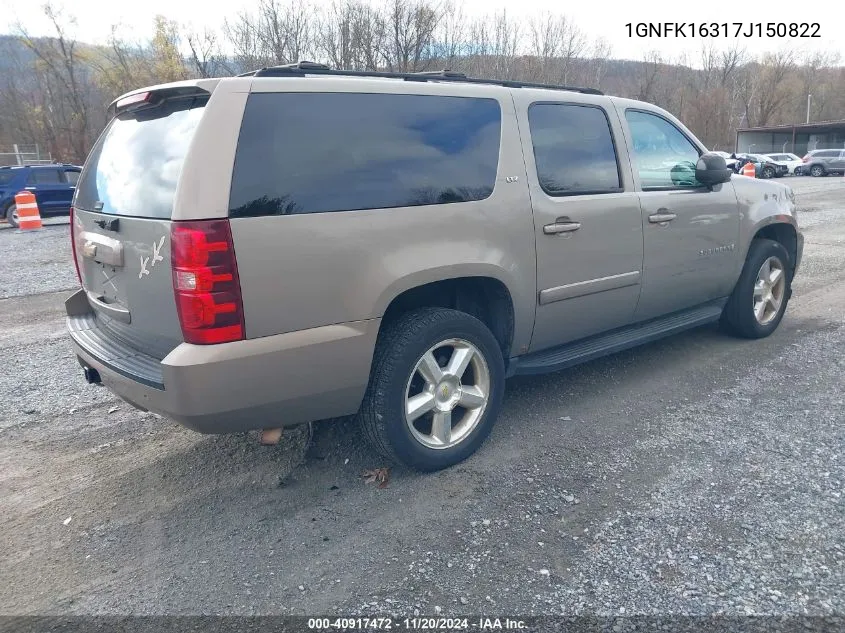 1GNFK16317J150822 2007 Chevrolet Suburban 1500 Ltz