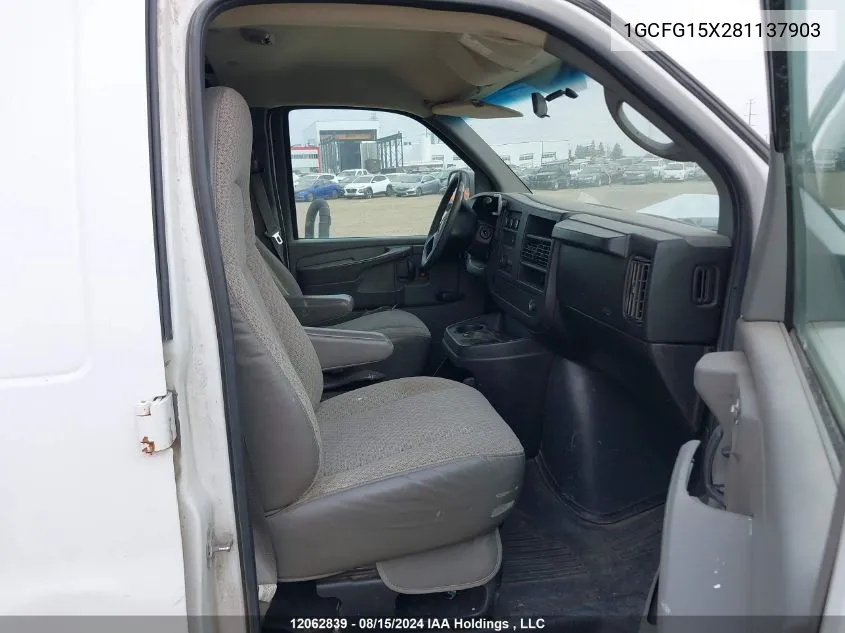 2008 Chevrolet Express G1500 VIN: 1GCFG15X281137903 Lot: 12062839