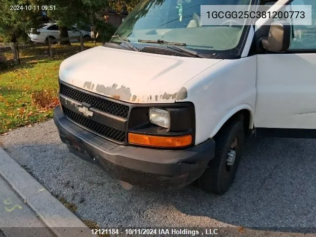 2008 Chevrolet Express Cargo VIN: 1GCGG25C381200773 Lot: 12121184