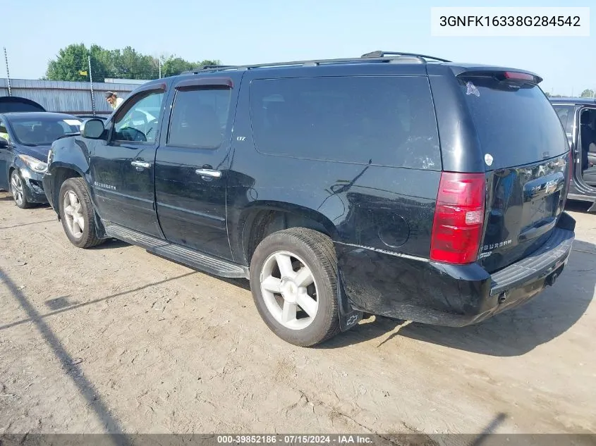 2008 Chevrolet Suburban 1500 Ltz VIN: 3GNFK16338G284542 Lot: 39852186