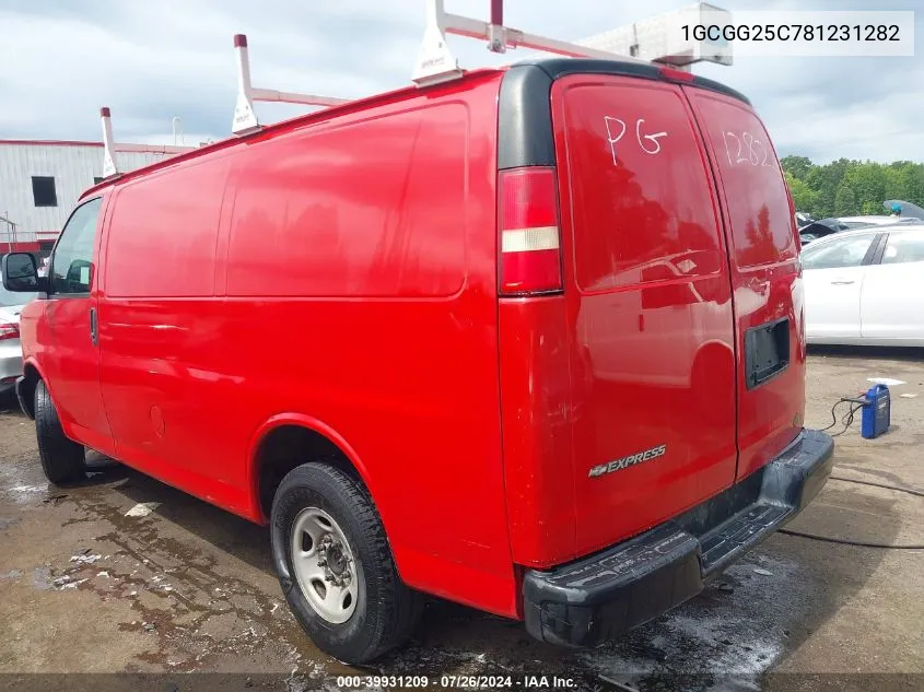 1GCGG25C781231282 2008 Chevrolet Express Work Van