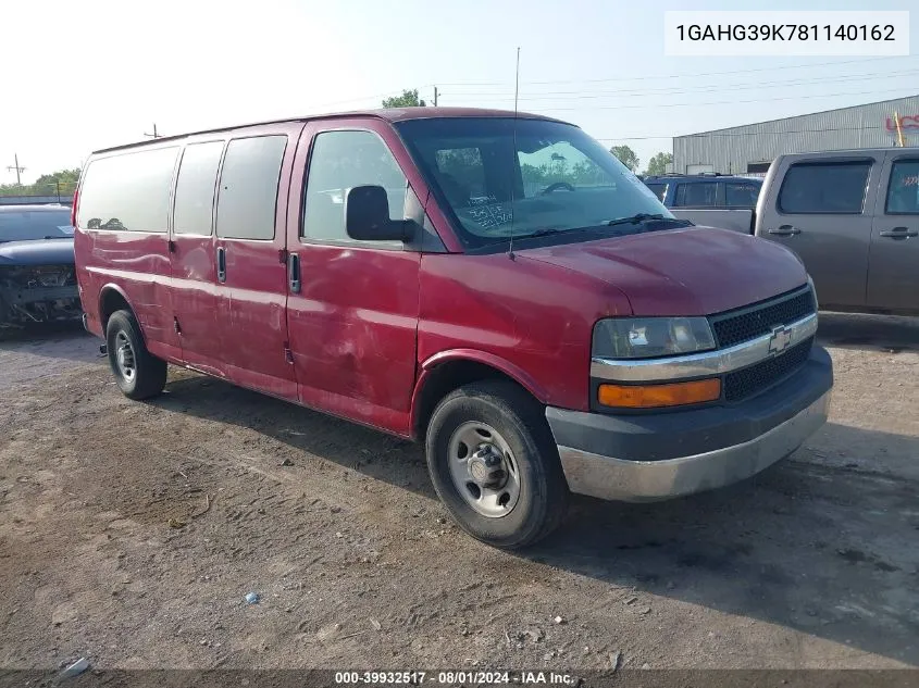 2008 Chevrolet Express Ls VIN: 1GAHG39K781140162 Lot: 39932517