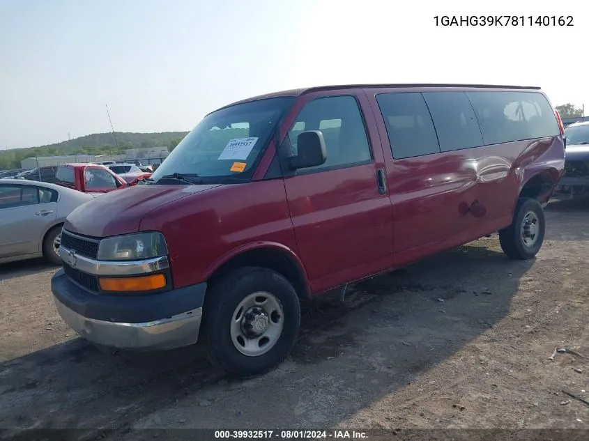 1GAHG39K781140162 2008 Chevrolet Express Ls