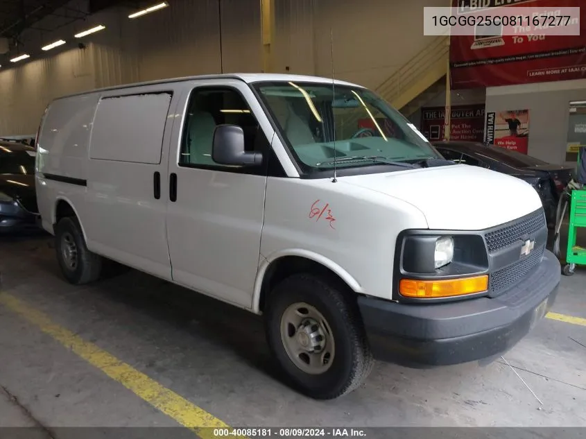 2008 Chevrolet Express Work Van VIN: 1GCGG25C081167277 Lot: 40085181