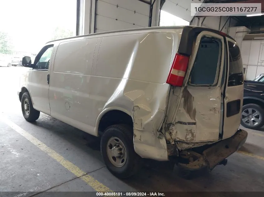 2008 Chevrolet Express Work Van VIN: 1GCGG25C081167277 Lot: 40085181