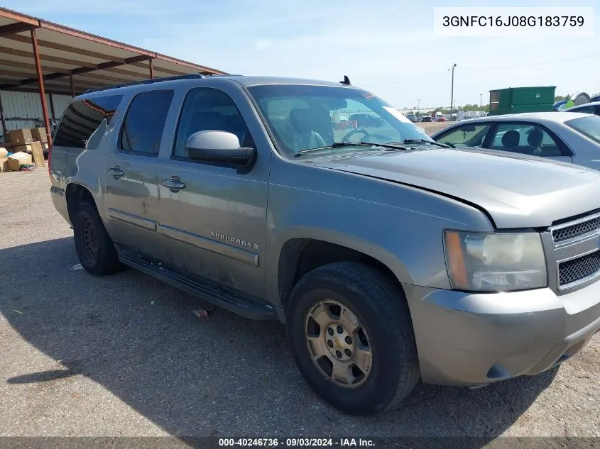 3GNFC16J08G183759 2008 Chevrolet Suburban 1500 Lt