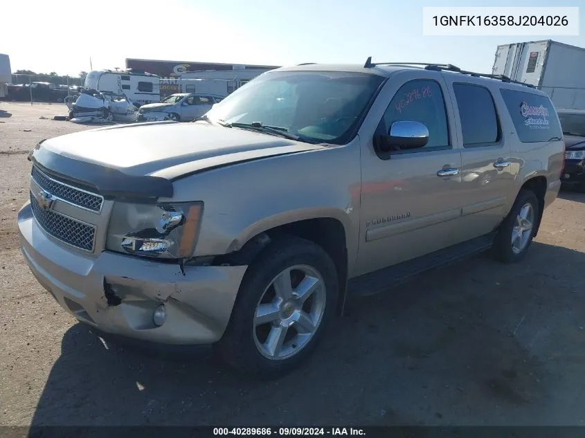 1GNFK16358J204026 2008 Chevrolet Suburban 1500 Ltz