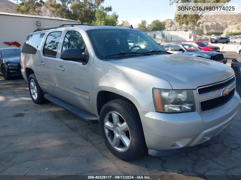 3GNFC16J98G174025 2008 Chevrolet Suburban 1500 Lt