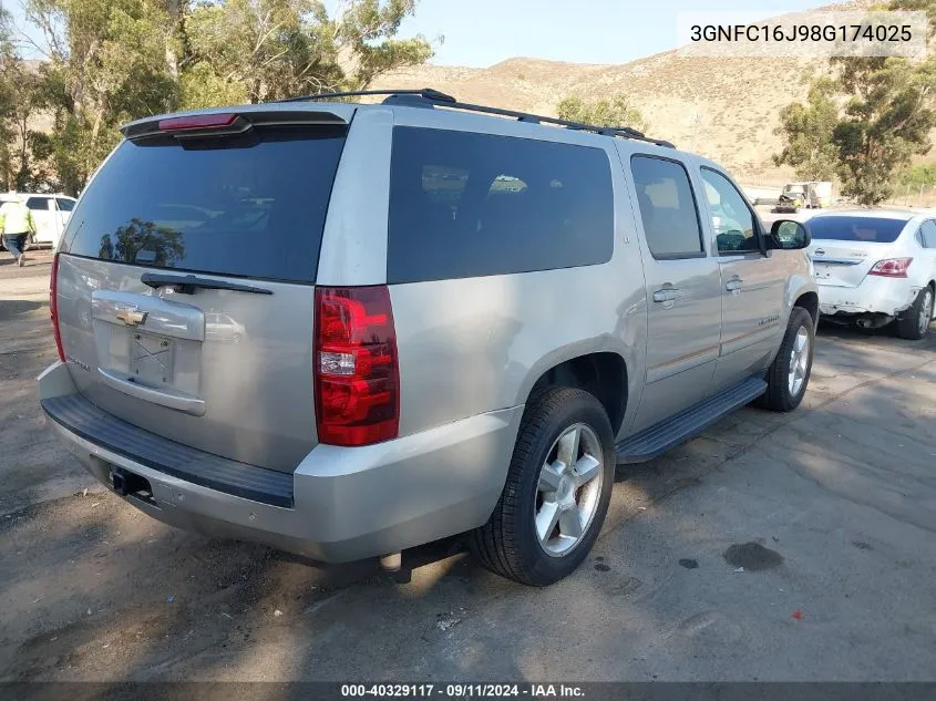 2008 Chevrolet Suburban 1500 Lt VIN: 3GNFC16J98G174025 Lot: 40329117