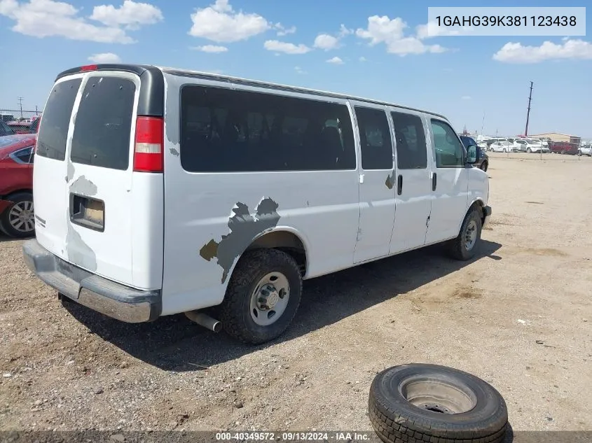 1GAHG39K381123438 2008 Chevrolet Express Ls